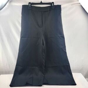 NWT Lulumari high waisted wide leg crop pants in black Size Large